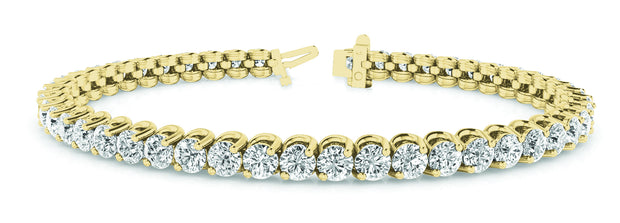 18K Yellow Gold 2 ct tw Fashion Diamond Bracelet