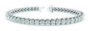 14K White Gold 2 ct tw Fashion Diamond Bracelet