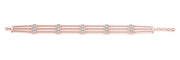 14K Rose Gold 1/2 ct tw Fashion Diamond Bracelet