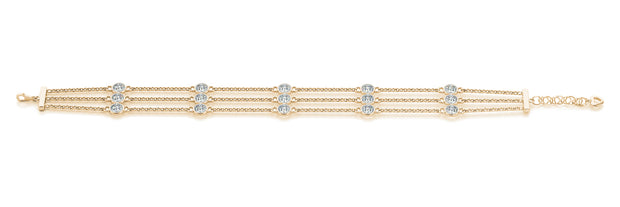 18K Yellow Gold 1/2 ct tw Fashion Diamond Bracelet