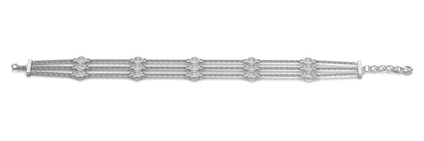 14K White Gold 1/2 ct tw Fashion Diamond Bracelet