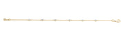 14K Yellow Gold 1/8 ct tw Fashion Diamond Bracelet