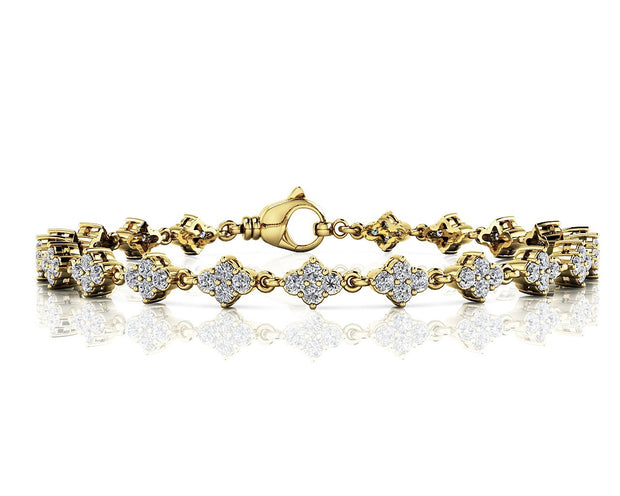 14K Yellow Gold 2 ct tw Fashion Diamond Bracelet