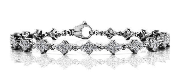 Platinum 2 ct tw Fashion Diamond Bracelet