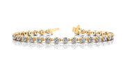 18K Yellow Gold 2 1/3 ct tw Fashion Diamond Bracelet