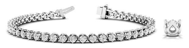Platinum 2 1/4 ct tw Fashion Diamond Bracelet