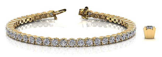 14K Yellow Gold 2 1/4 ct tw Fashion Diamond Bracelet