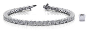 14K White Gold 2 1/4 ct tw Fashion Diamond Bracelet