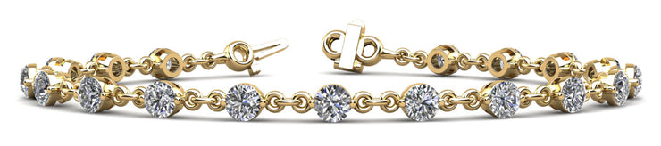 14K Yellow Gold 7/8 ct tw Fashion Diamond Bracelet