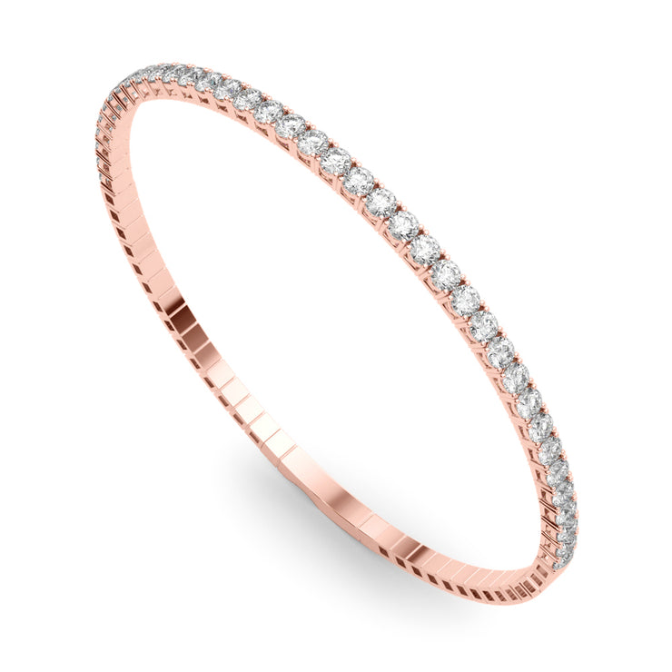 14K Rose Gold 7/8 ct tw New Style Diamond Bracelet