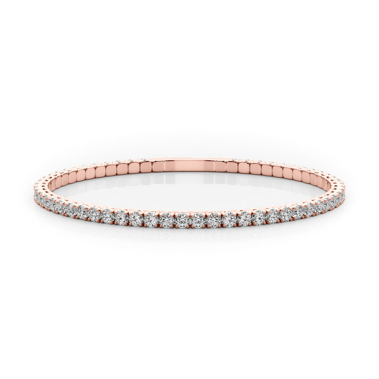 14K Rose Gold 1 5/8 ct tw New Style Diamond Bracelet