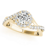 Halo Diamond Engagement Ring