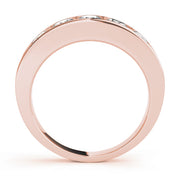 18K Rose Gold Diamond Wedding Ring