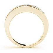 14K Yellow Gold Multi-Stone Diamond Wedding Band