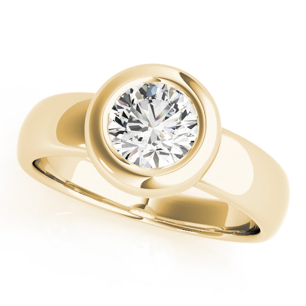 18K Yellow Gold 1 ct tw Solitaire Diamond Engagement Ring