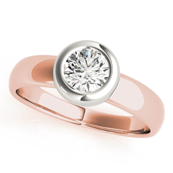 14K Rose Gold 1 ct tw Solitaire Diamond Engagement Ring