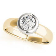 18K Yellow Gold 1 ct tw Solitaire Diamond Engagement Ring