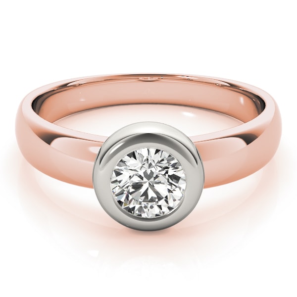 14K Rose Gold 1 ct tw Solitaire Diamond Engagement Ring
