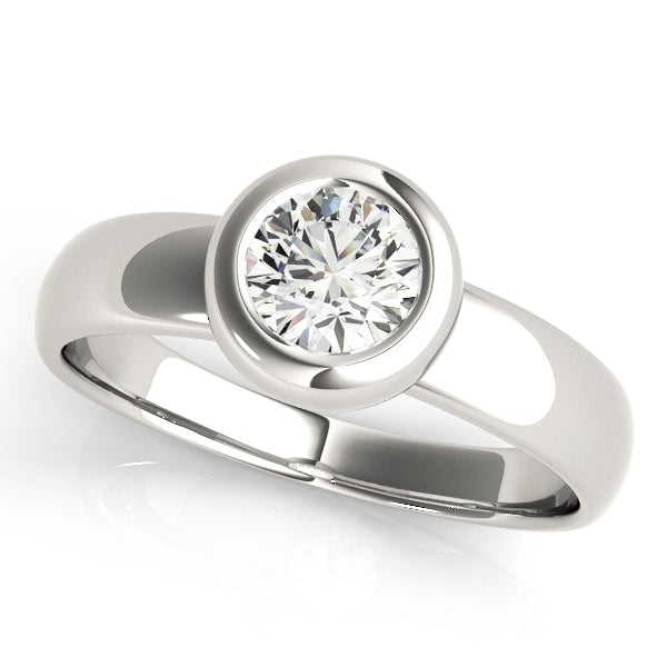 14K White Gold 1 ct tw Solitaire Diamond Engagement Ring