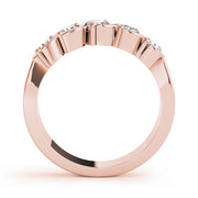 14K Rose Gold Diamond Wedding Ring