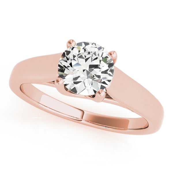 18K Rose Gold 1 ct tw Solitaire Diamond Engagement Ring