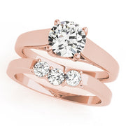14K Rose Gold 1 ct tw Solitaire Diamond Engagement Ring