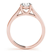 18K Rose Gold 1 ct tw Solitaire Diamond Engagement Ring