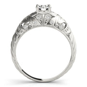 Vintage 0.33ct Round Diamond Engagement Ring