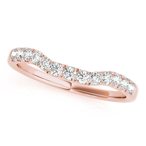 Rose Gold 1/2 CT Diamond Wedding Band