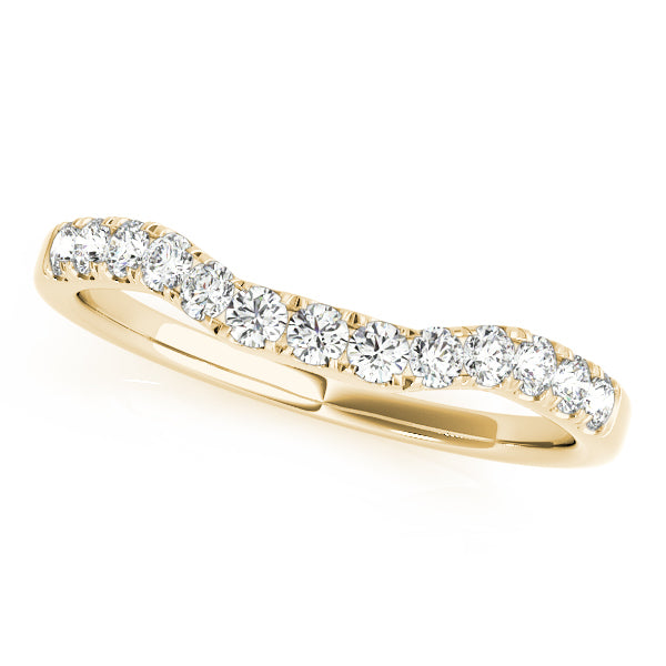 14K Yellow Gold Multi-Diamond Wedding Ring