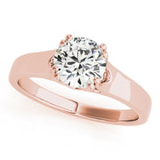 18K Rose Gold 1 ct tw Solitaire Diamond Engagement Ring