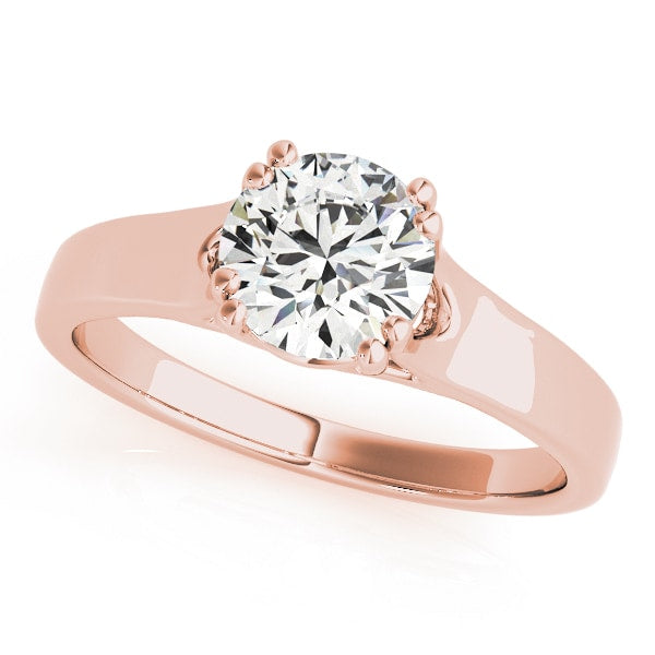 14K Rose Gold 1 ct tw Solitaire Diamond Engagement Ring