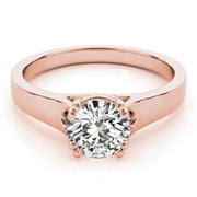 14K Rose Gold 1 ct tw Solitaire Diamond Engagement Ring