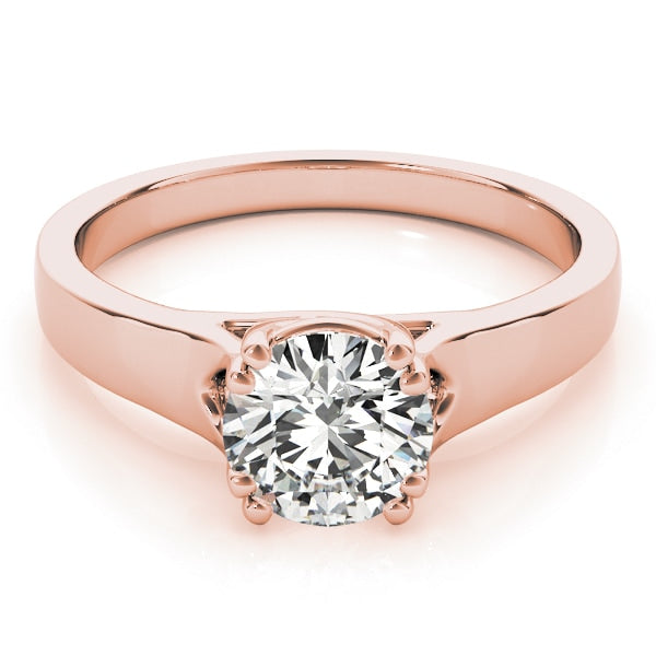 14K Rose Gold 1 ct tw Solitaire Diamond Engagement Ring