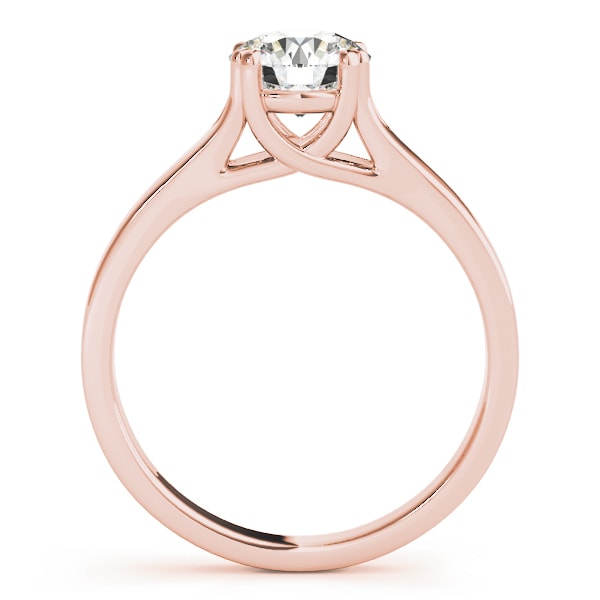 18K Rose Gold 1 ct tw Solitaire Diamond Engagement Ring