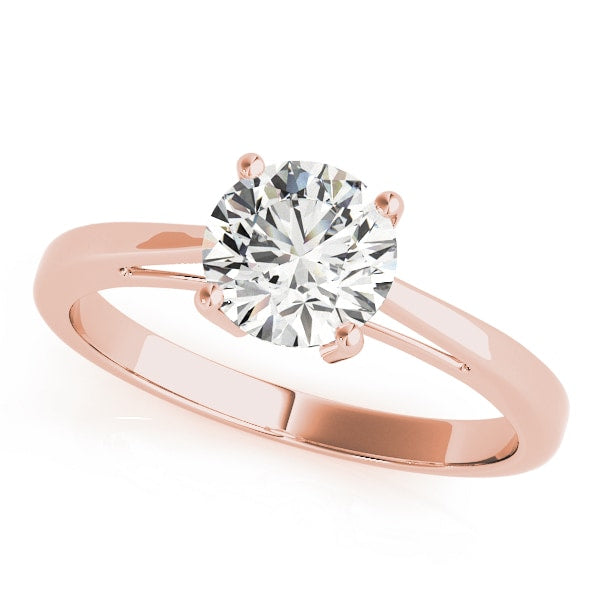14K Rose Gold 1 ct tw Solitaire Diamond Engagement Ring