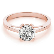 18K Rose Gold 1 ct tw Solitaire Diamond Engagement Ring