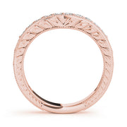 14K Rose Gold Diamond Wedding Ring