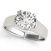 18K White Gold 1 ct tw Solitaire Diamond Engagement Ring