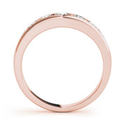 18K Rose Gold 1 ct tw Diamond Wedding Ring