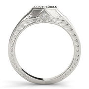 Vintage 0.33CT Round Diamond Engagement Ring