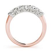 18K Rose Gold 1 ct tw Diamond Wedding Ring