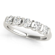 14K White Gold 1 ct tw Diamond Wedding Ring