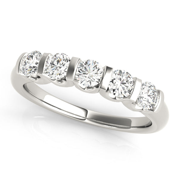 14K White Gold 1 ct tw Diamond Wedding Ring