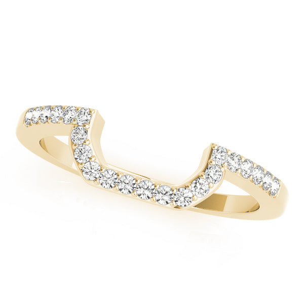 14K Yellow Gold 1/6 ct tw Diamond Wedding Ring