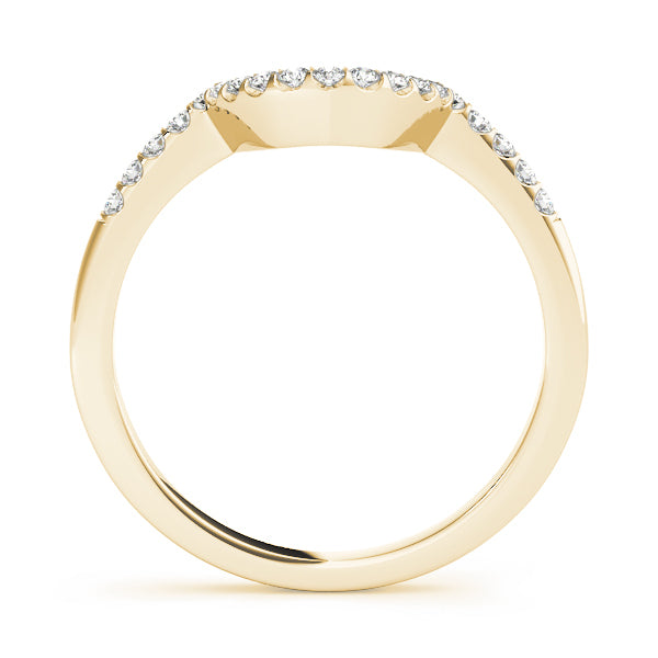 18K Yellow Gold 1/6 ct tw Diamond Wedding Ring