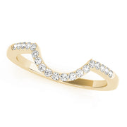 14K Yellow Gold 1/8 ct tw Diamond Wedding Ring