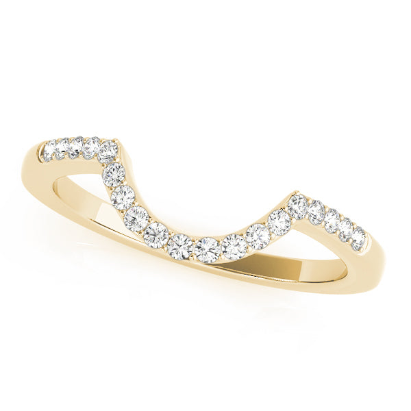 14K Yellow Gold 1/8 ct tw Diamond Wedding Ring
