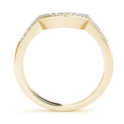 18K Yellow Gold 1/8 ct tw Diamond Wedding Ring