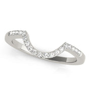 14K White Gold 1/8 ct tw Diamond Wedding Ring